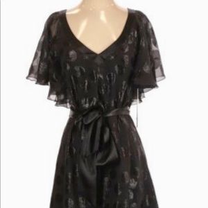 2BRych Black Silk Polka Dot Holliday II Dress
